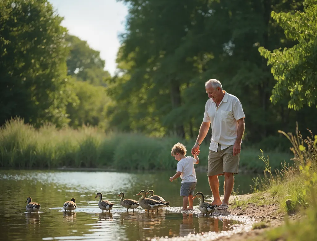 A multi-generational family enjoying their new, stylish Central Developments home.